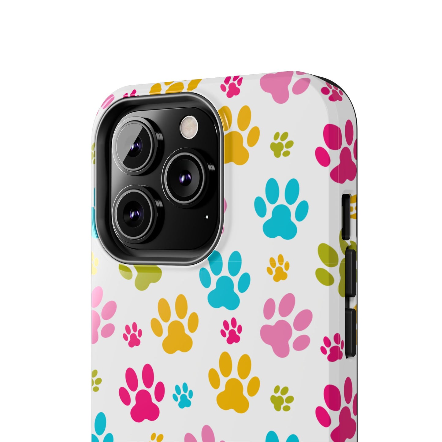 Colorful Pet Paw Print Tough Phone Case for Dog Loves for Iphone