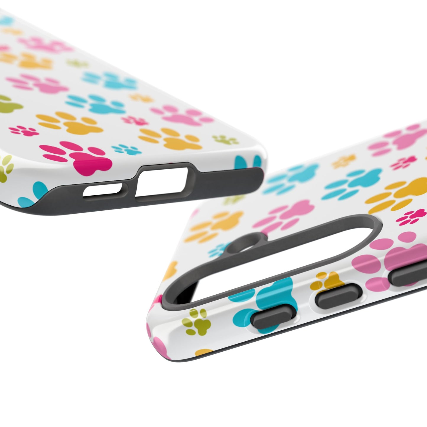 Colorful Pet Paw Print Phone Case for Dog Loves for Samsung