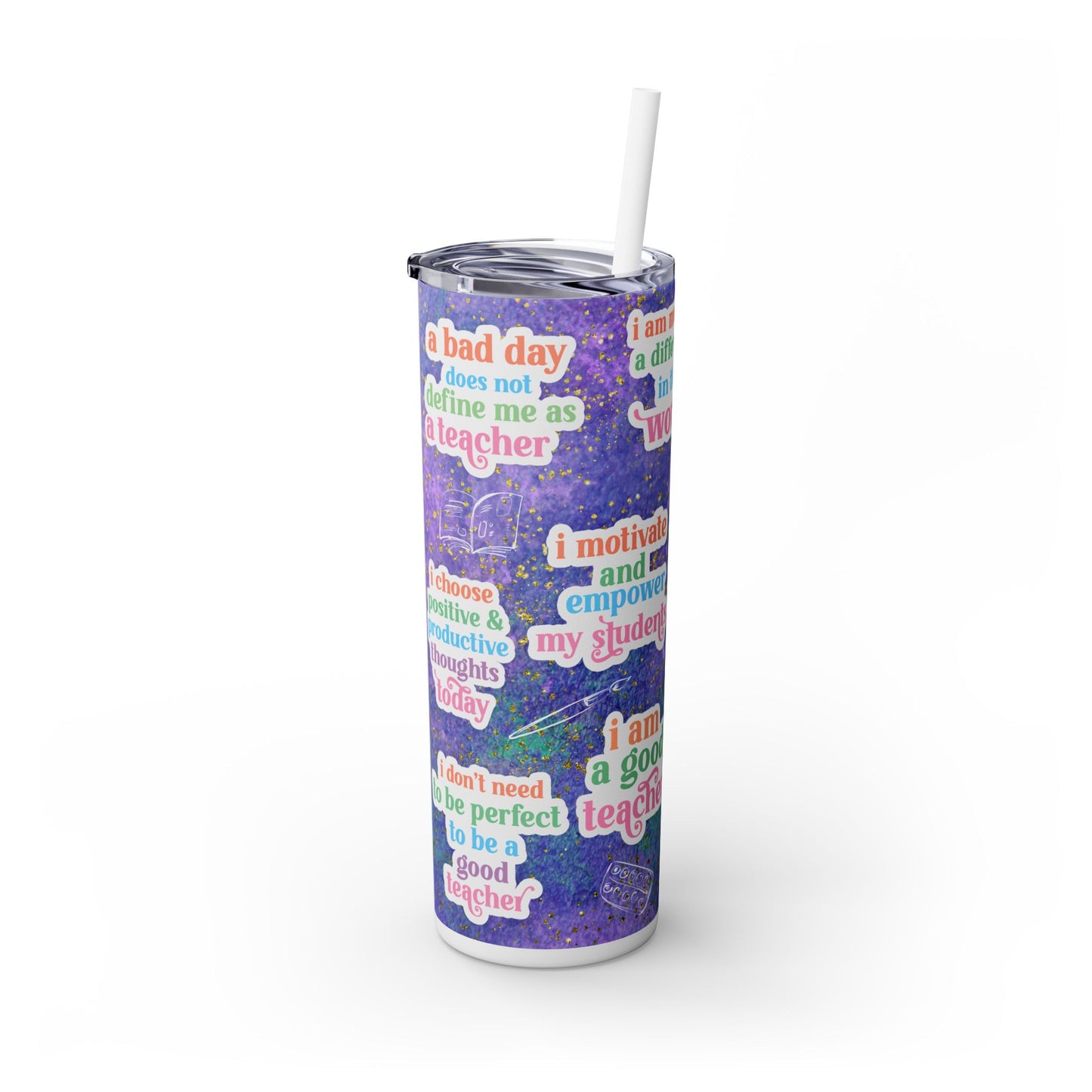 Teacher Daily Affirmation 20 oz Tumbler - Motivational