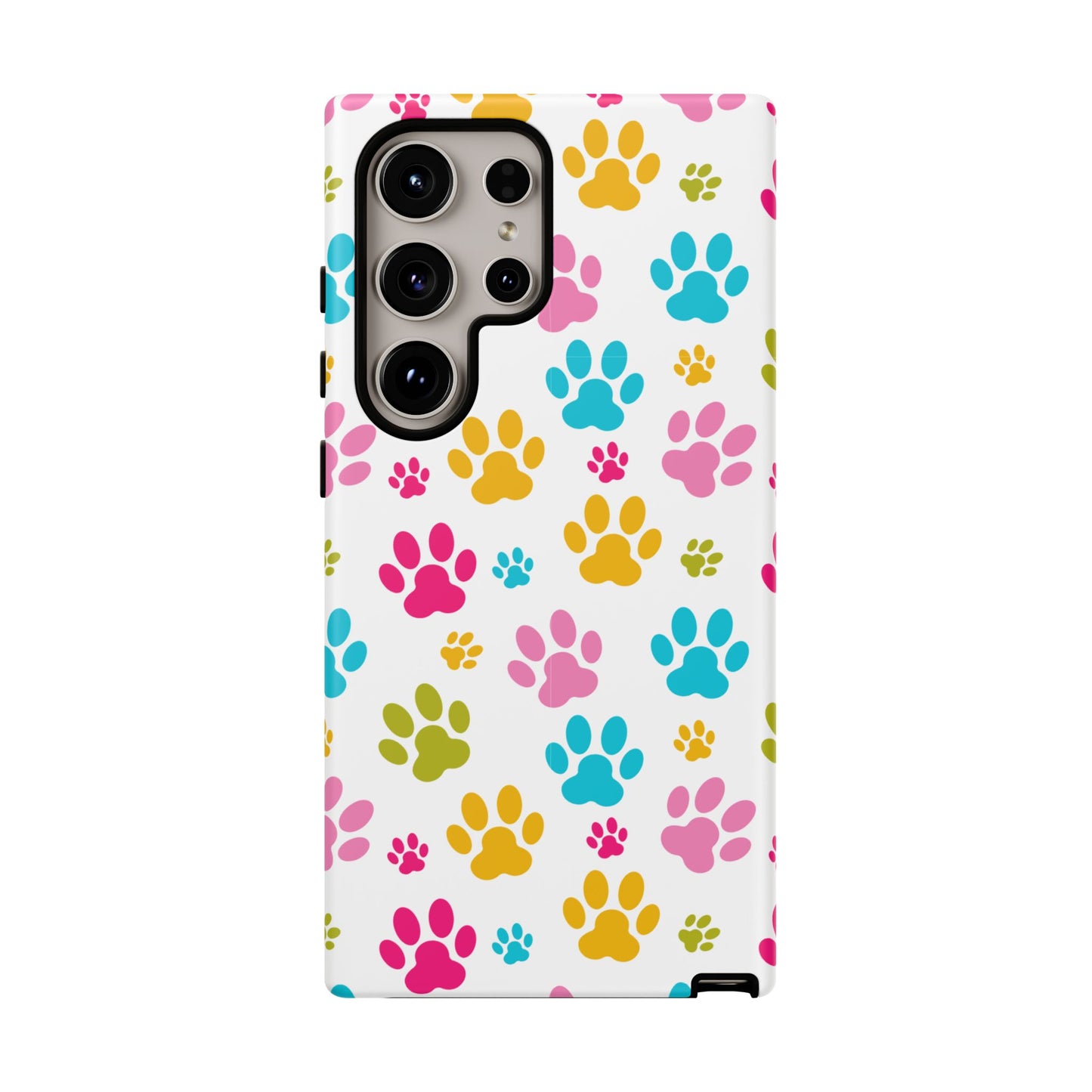 Colorful Pet Paw Print Phone Case for Dog Loves for Samsung