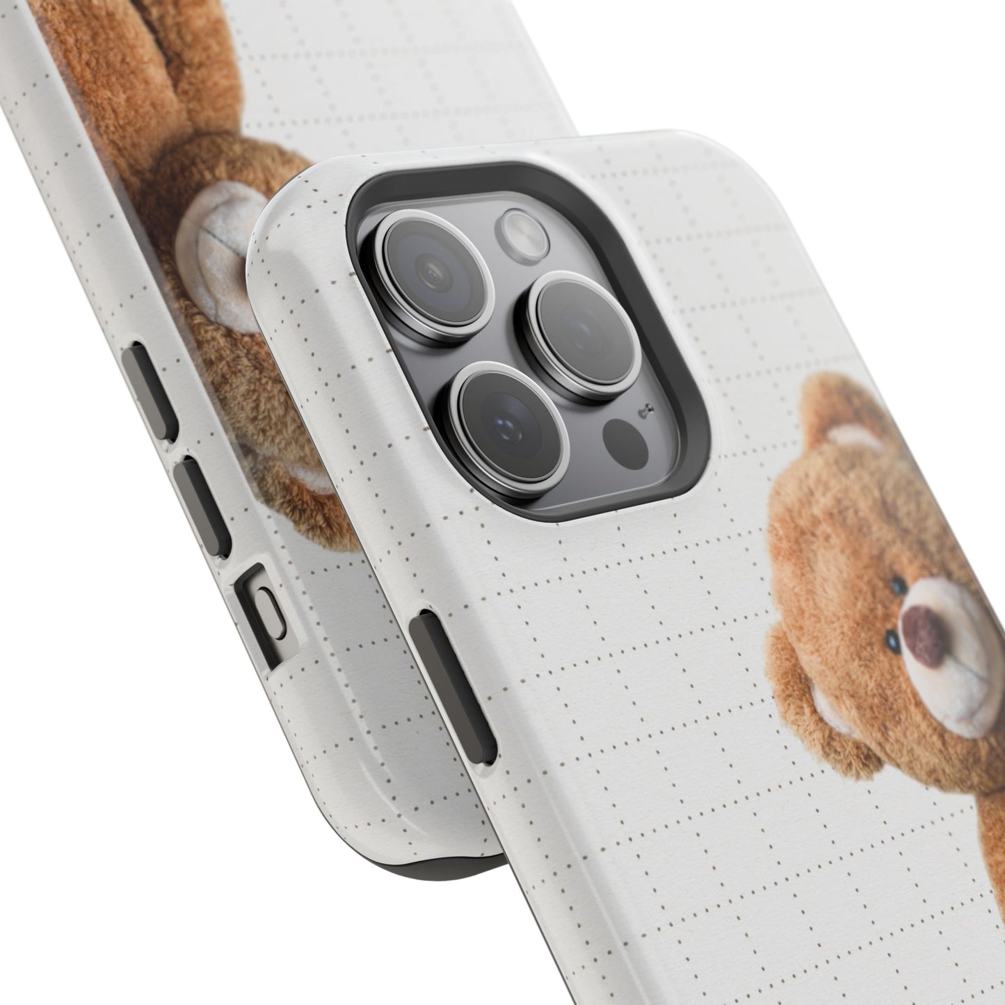 Good Day Teddy Bear MAGNETIC Phone Cases, Cute, Gift for Friends, Teddy Bear Lover's Case