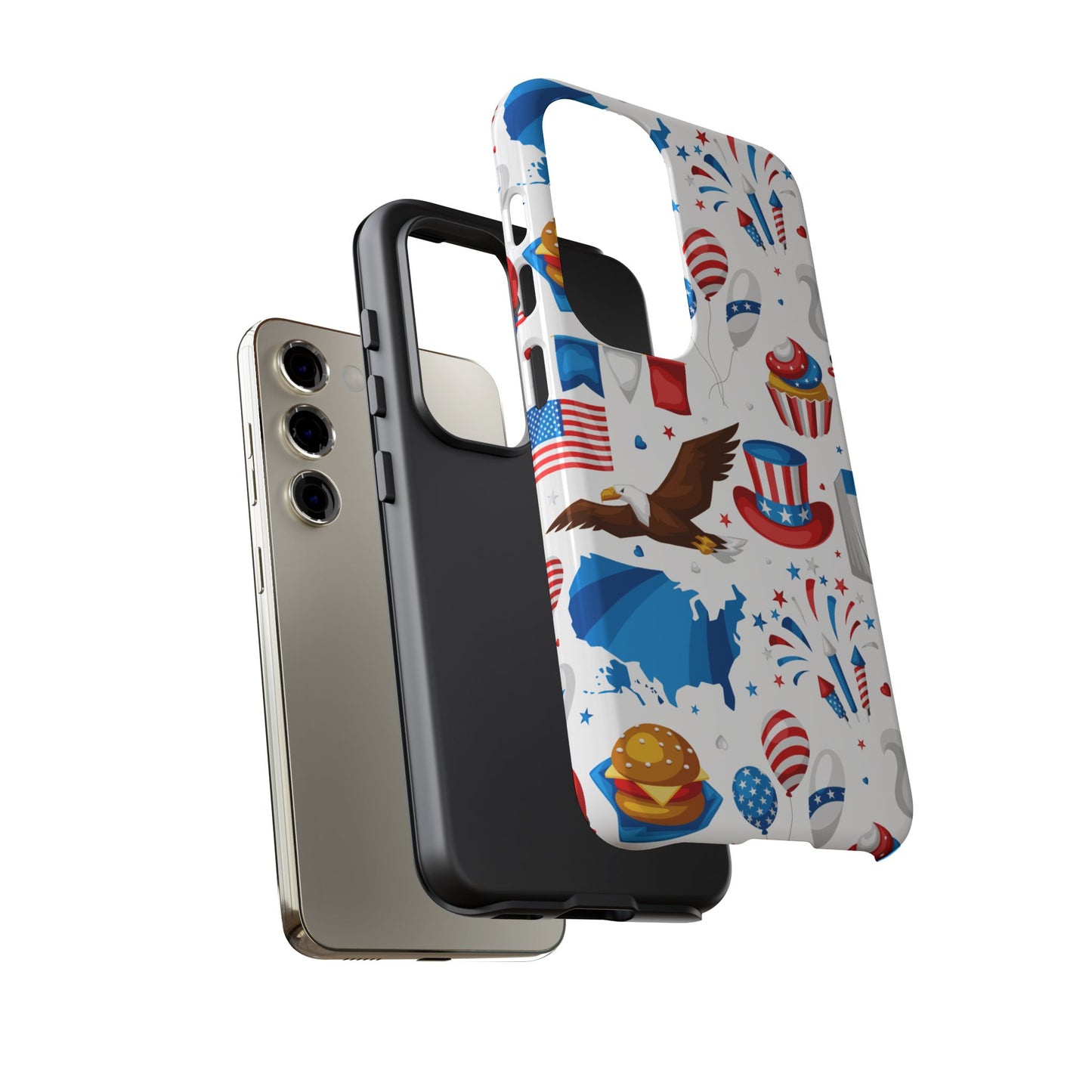 Patriotic  4th of July, Memorial Day, Independence Day Tough Phone Case for Samsung