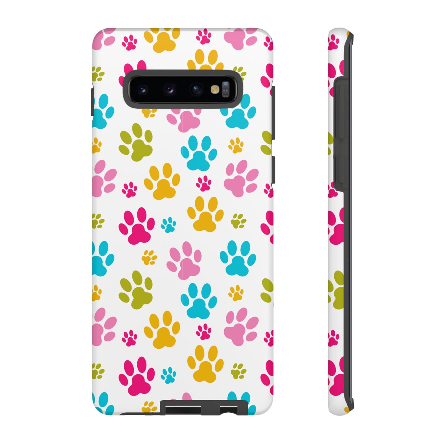 Colorful Pet Paw Print Phone Case for Dog Loves for Samsung