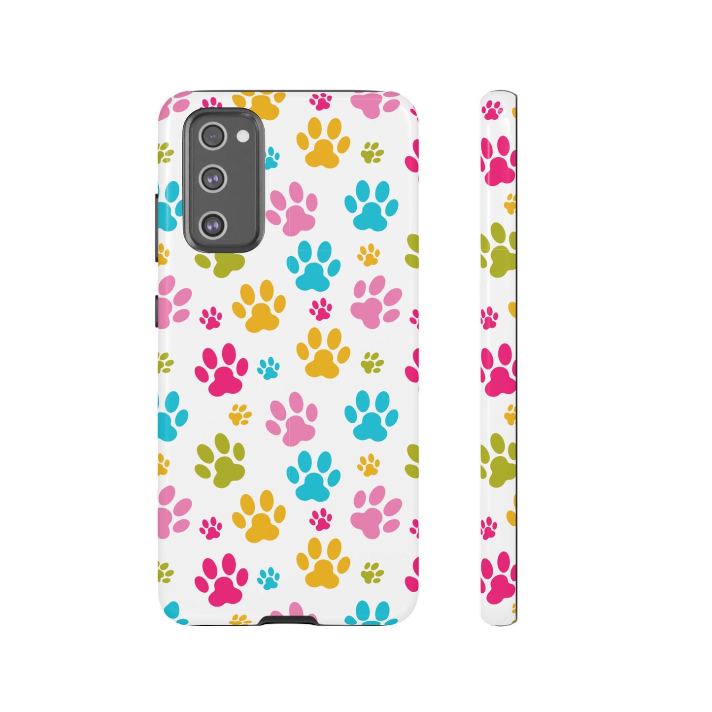 Colorful Pet Paw Print Phone Case for Dog Loves for Samsung