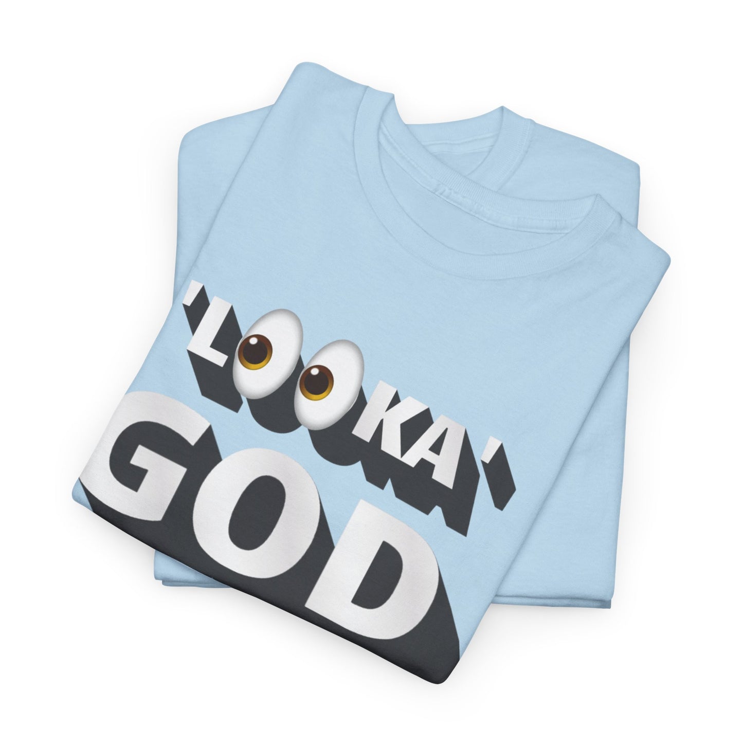 "Looka God" Unisex Cotton Tee - Stylish Faith Statement