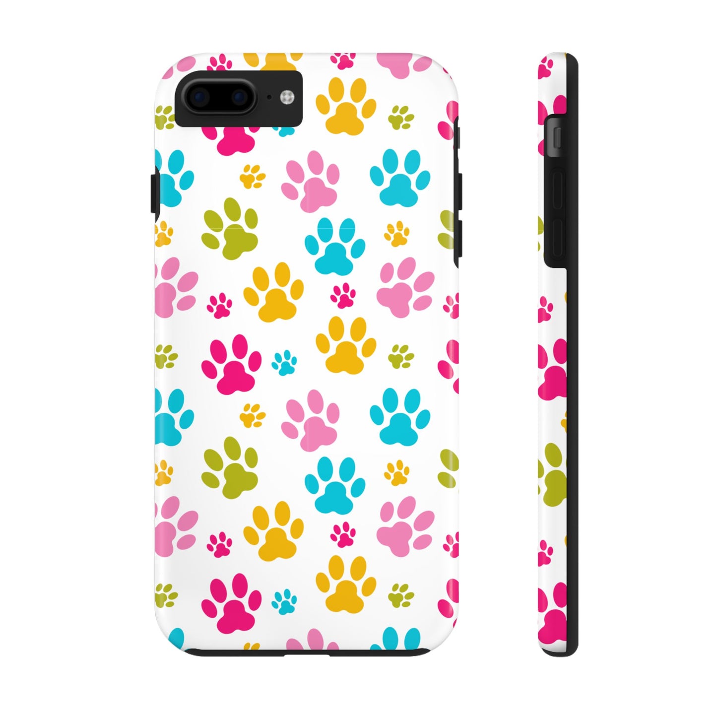 Colorful Pet Paw Print Tough Phone Case for Dog Loves for Iphone