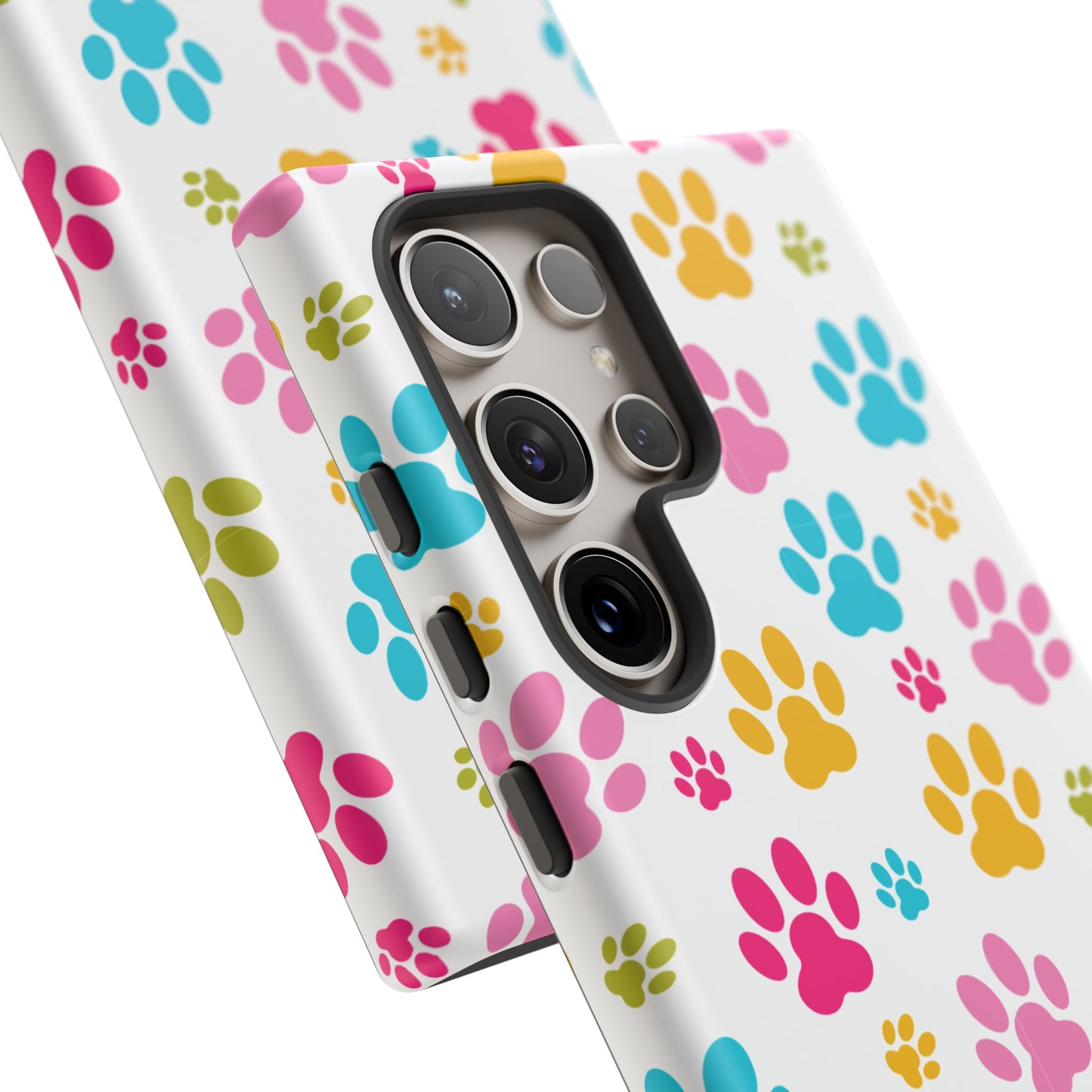 Colorful Pet Paw Print Phone Case for Dog Loves for Samsung