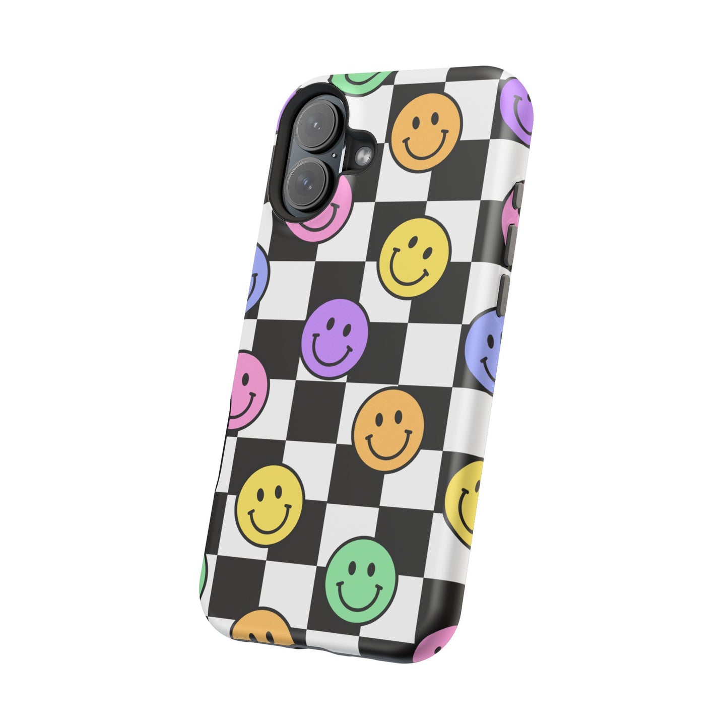 Colorful Smiley Face Phone Cases, Fun Magnetic Tough Cases, Cute Gifts for Teens and Kids, Trendy Accessories for Every Occasion, [...]
