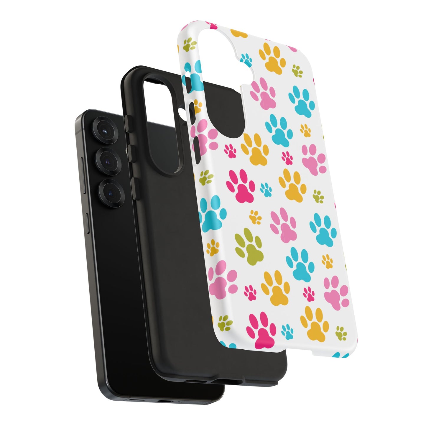 Colorful Pet Paw Print Phone Case for Dog Loves for Samsung