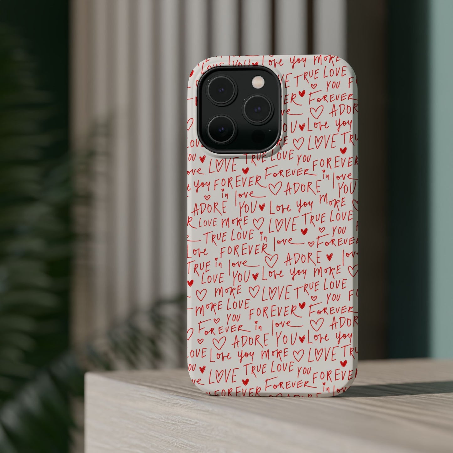 Love Hearts MAGNETIC Tough Case for iPhone,  Cute Heart Design, Adore You Case, True Love Protection