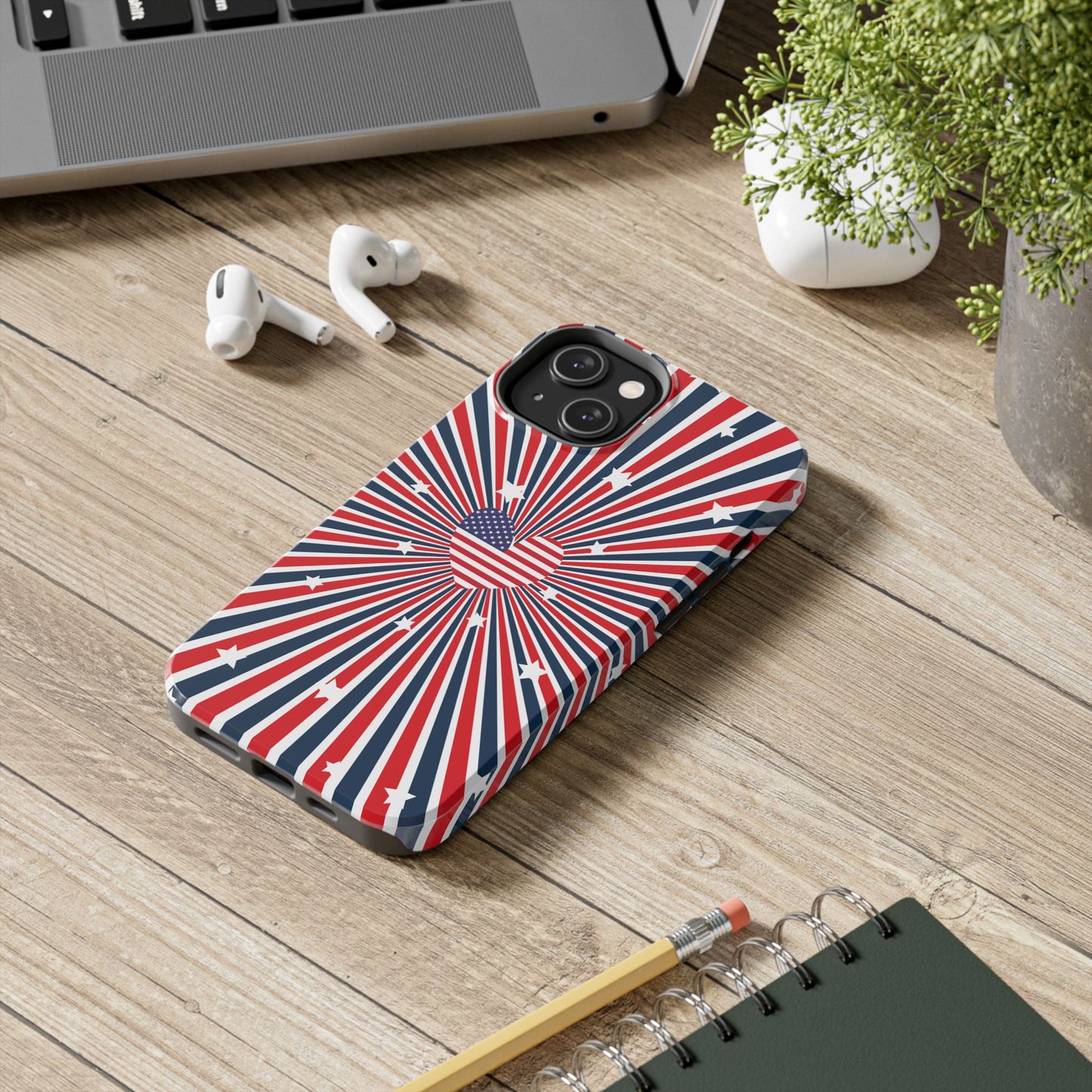 Patriotic  4th of July, Memorial Day, Independence Day Tough Phone Case for Iphone