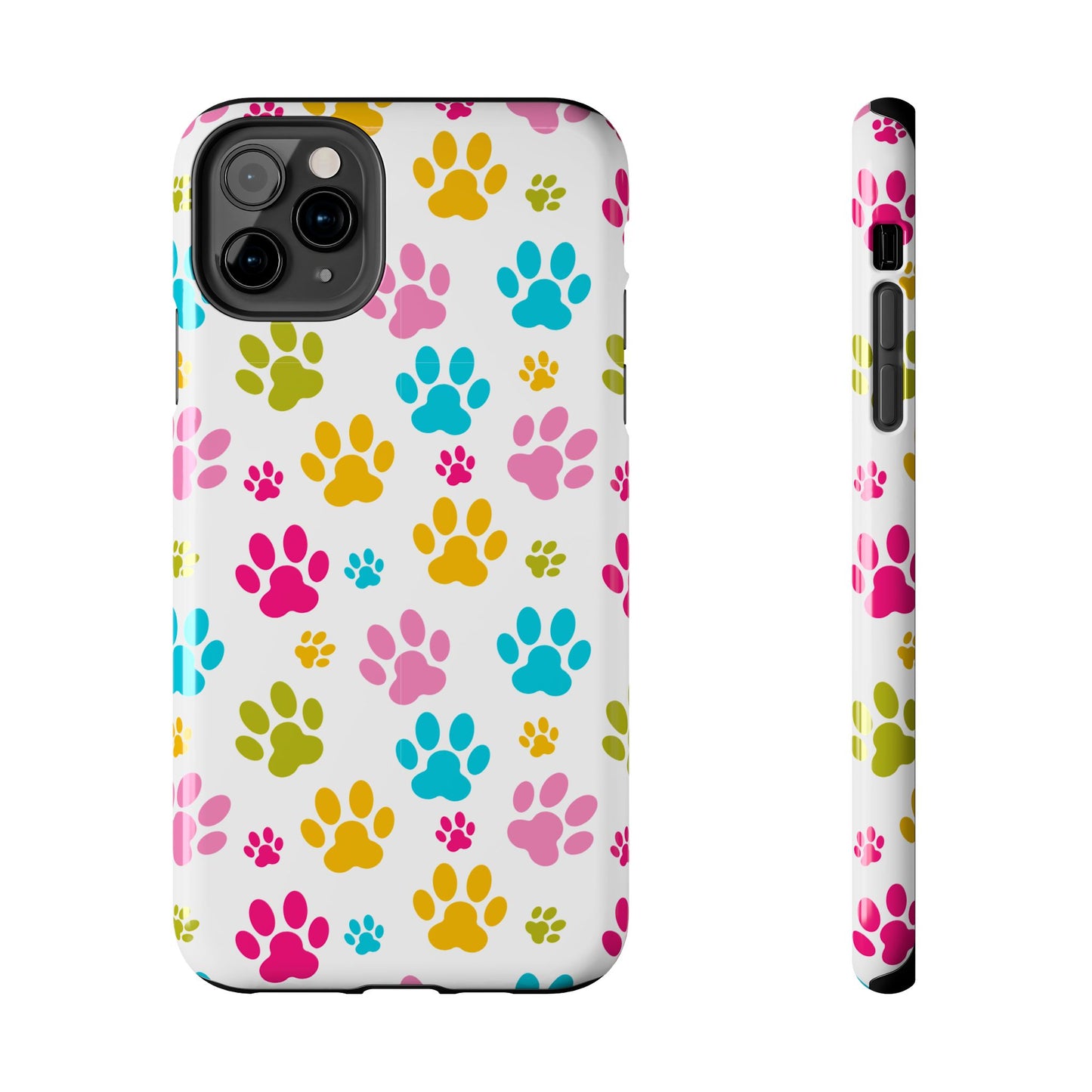 Colorful Pet Paw Print Tough Phone Case for Dog Loves for Iphone