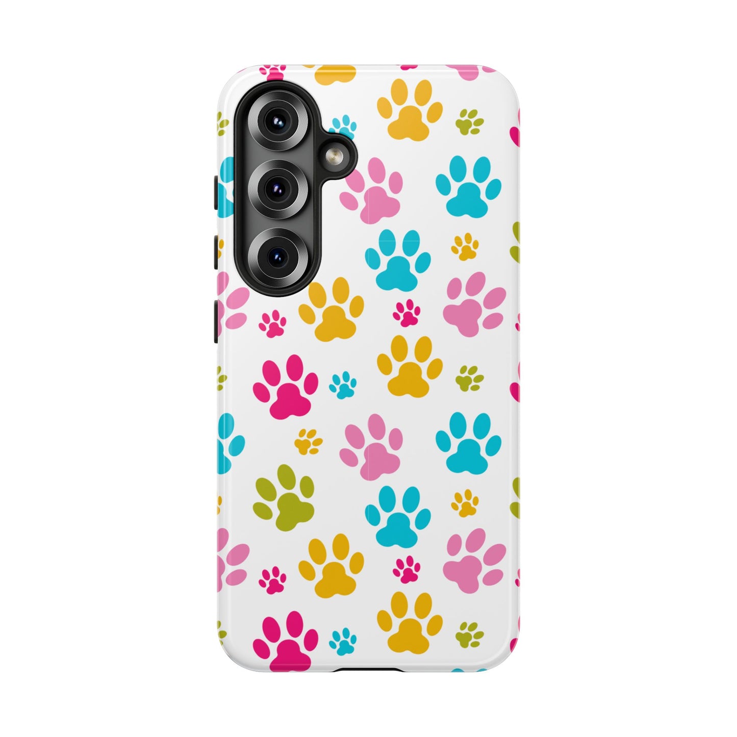 Colorful Pet Paw Print Phone Case for Dog Loves for Samsung
