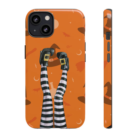 Halloween Phone Case, Spooky Design, Witch Legs for Iphone