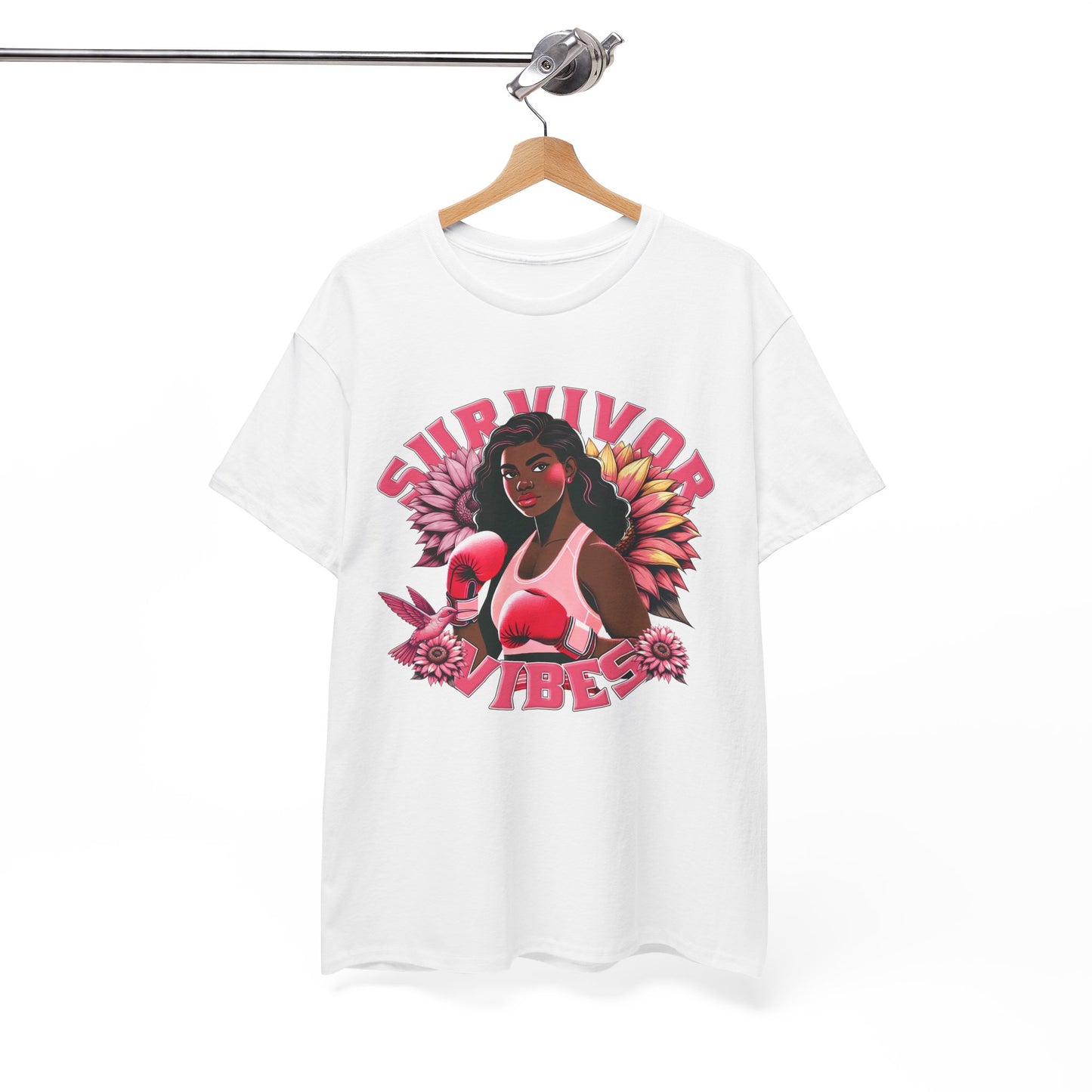 Survivor Vibes Unisex Tee - Empowering Breast Cancer T-Shirt
