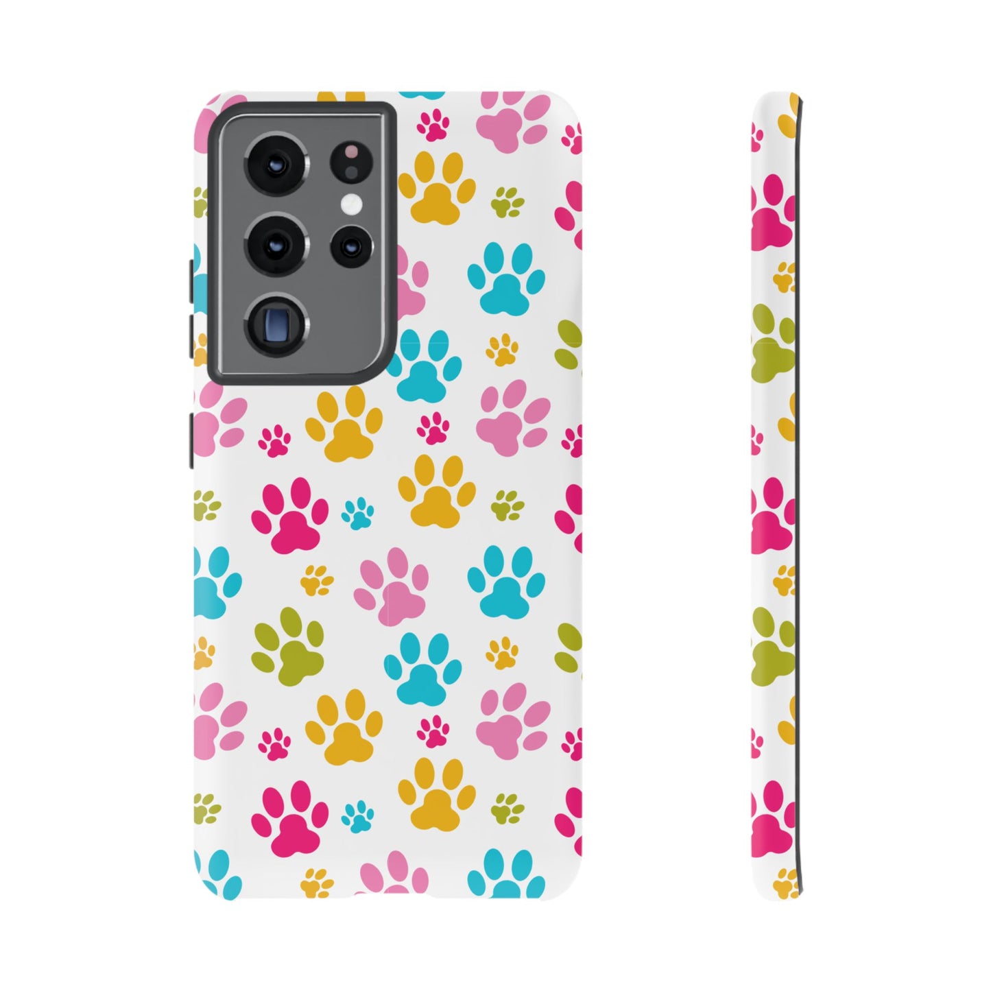 Colorful Pet Paw Print Phone Case for Dog Loves for Samsung