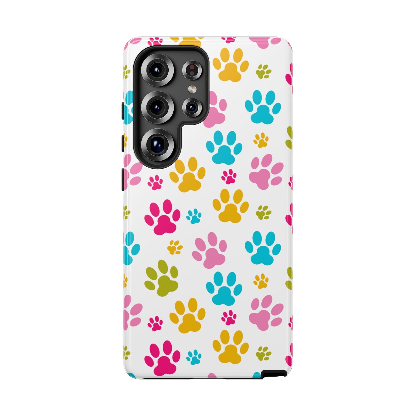 Colorful Pet Paw Print Phone Case for Dog Loves for Samsung