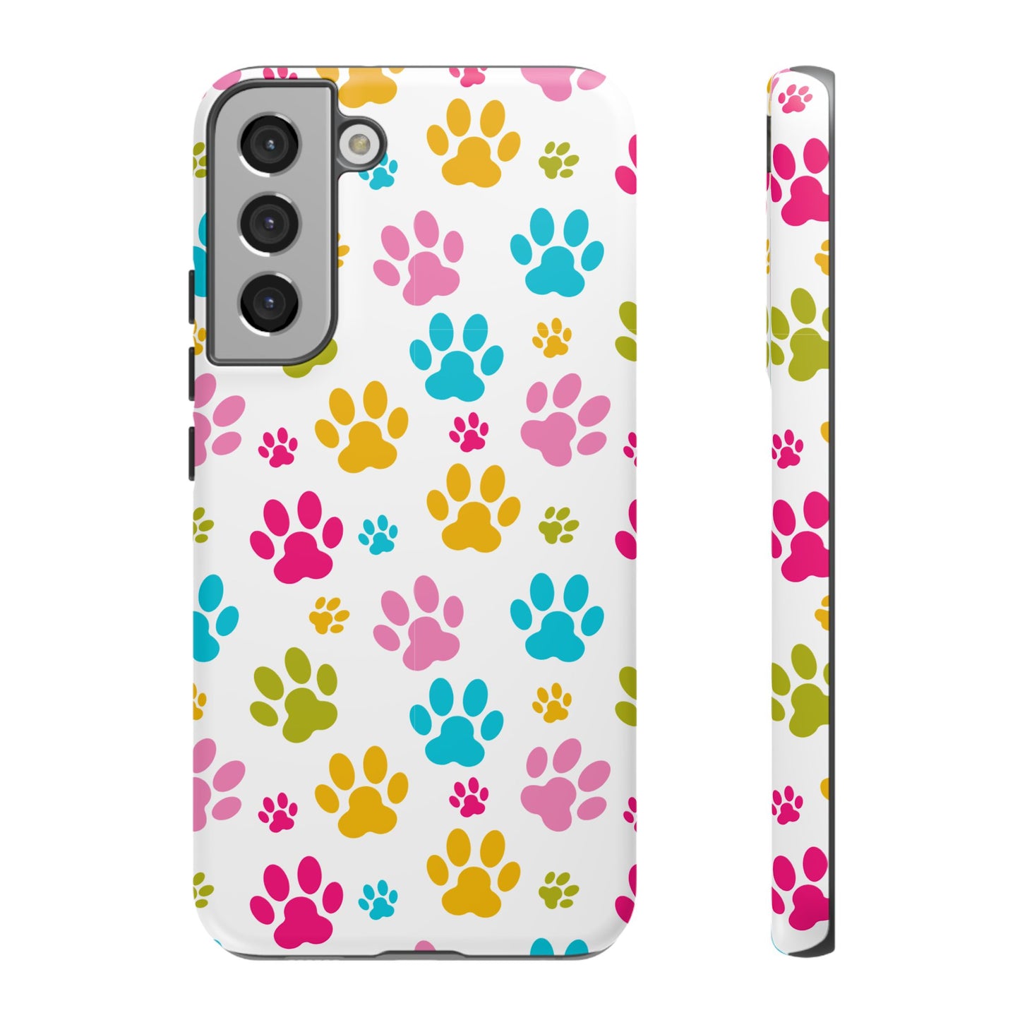 Colorful Pet Paw Print Phone Case for Dog Loves for Samsung