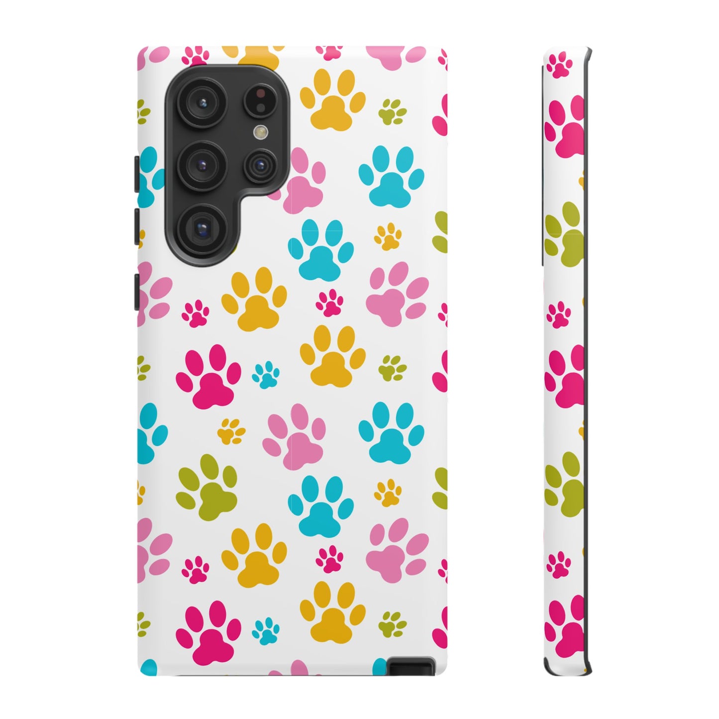 Colorful Pet Paw Print Phone Case for Dog Loves for Samsung