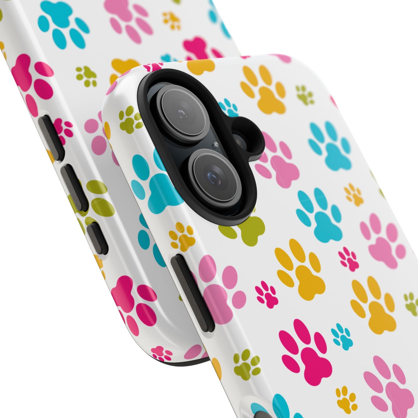 Colorful Pet Paw Print Tough Phone Case for Dog Loves for Iphone