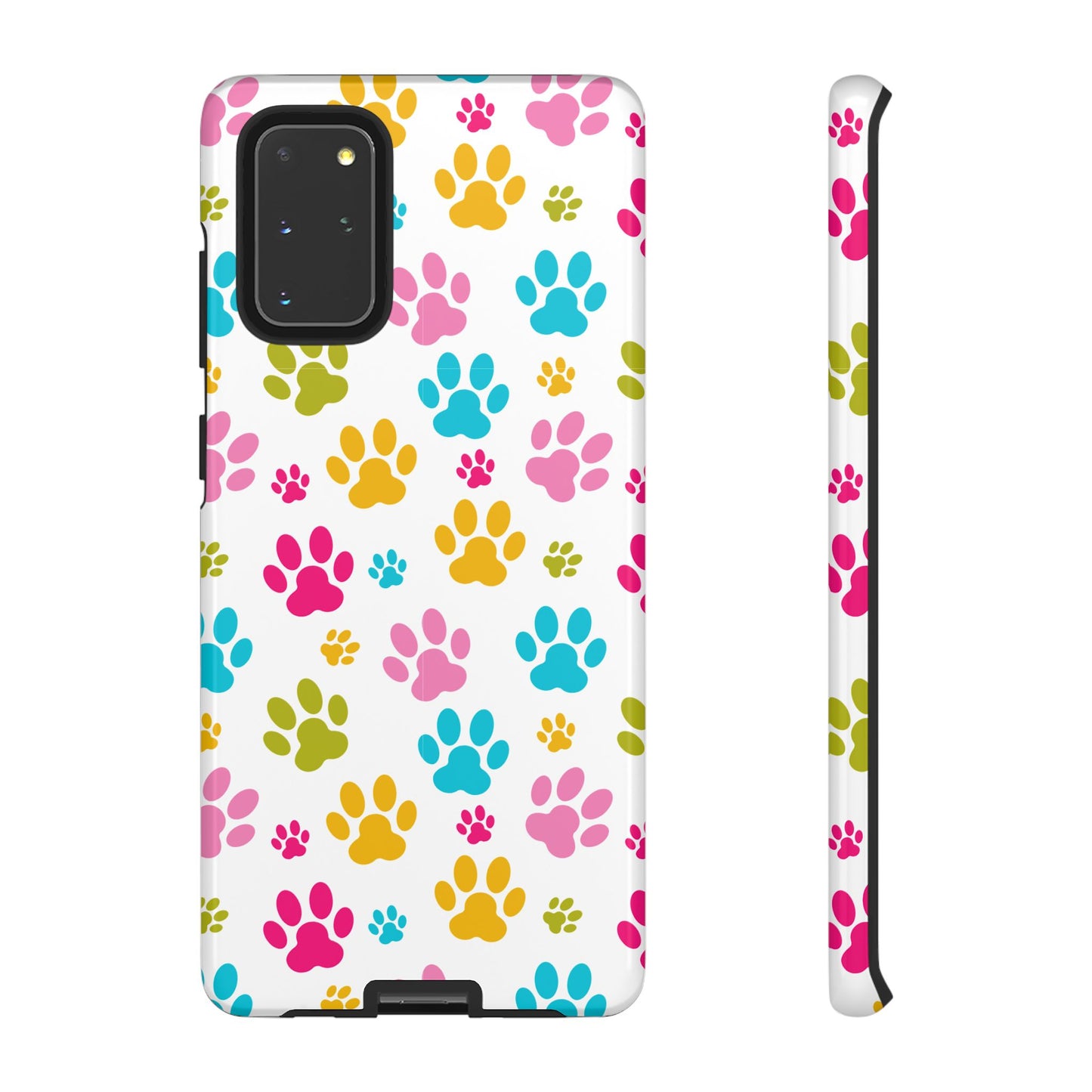 Colorful Pet Paw Print Phone Case for Dog Loves for Samsung