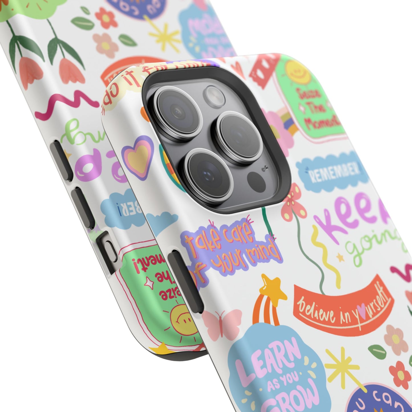Inspirational, Motivational Phone Case, Cute Floral, Confidence Case, Gift for Her, Positive Vibes
