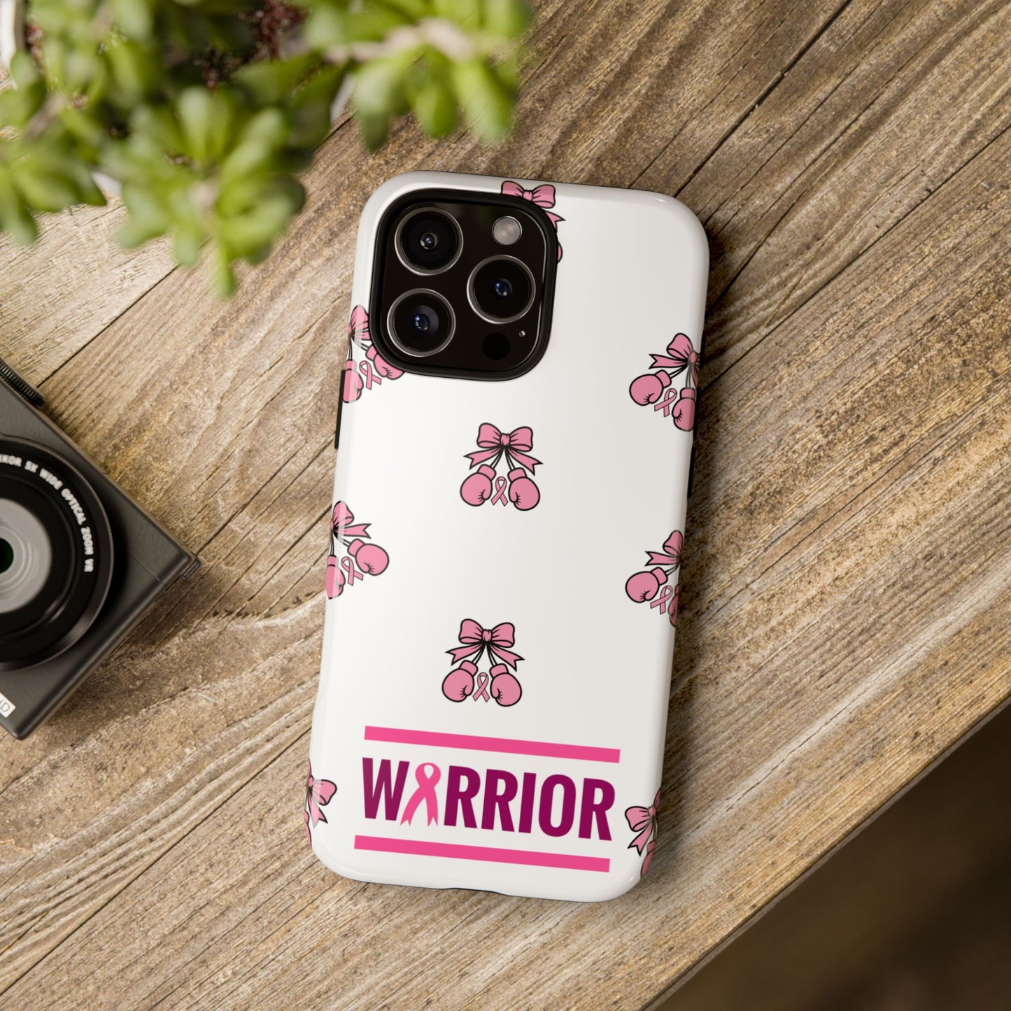 Phone Case - Pink Warrior Cancer Awareness Gift for Breast Cancer Survivor for Iphone