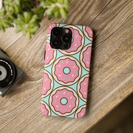 Cute Donut Pattern Tough Phone Case