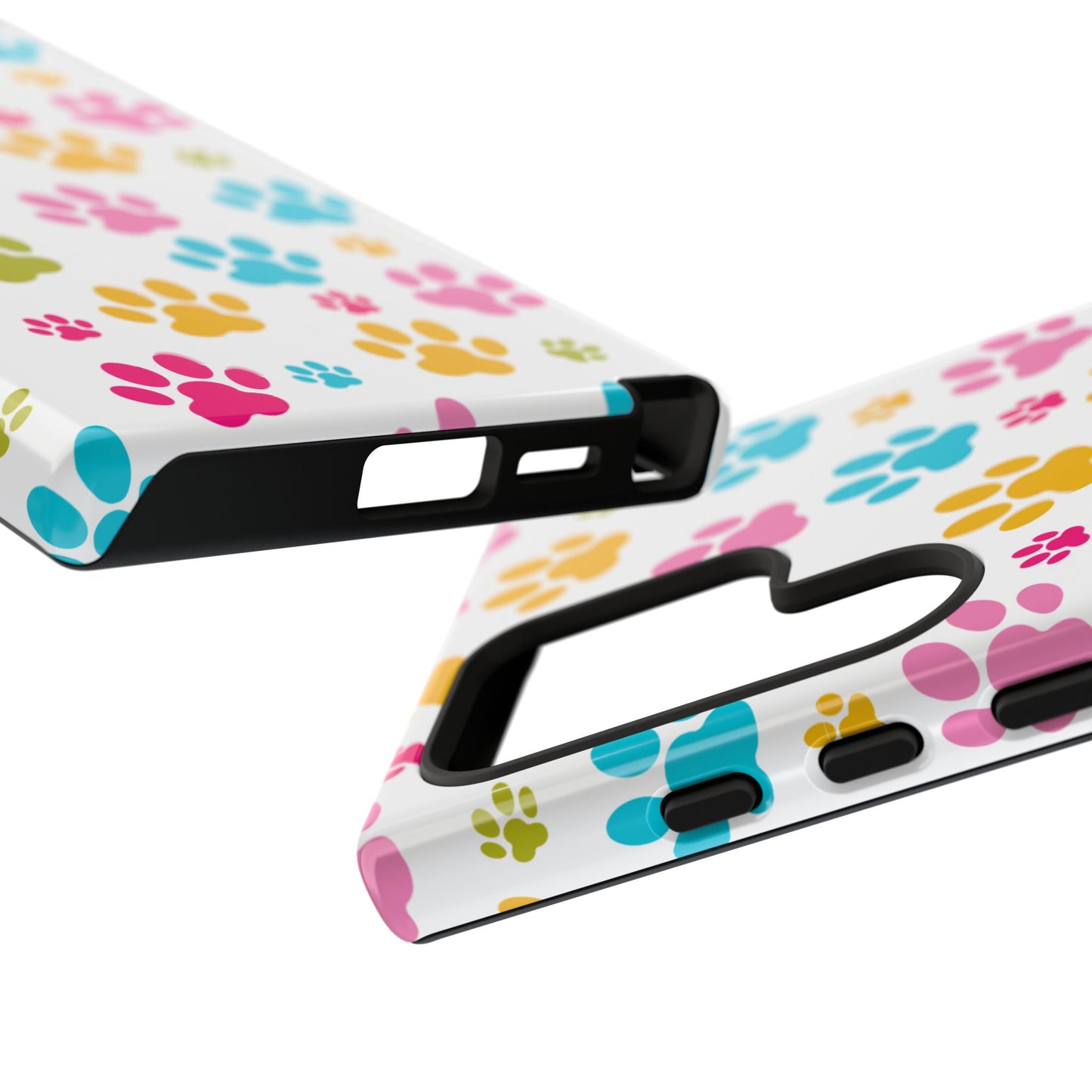 Colorful Pet Paw Print Phone Case for Dog Loves for Samsung