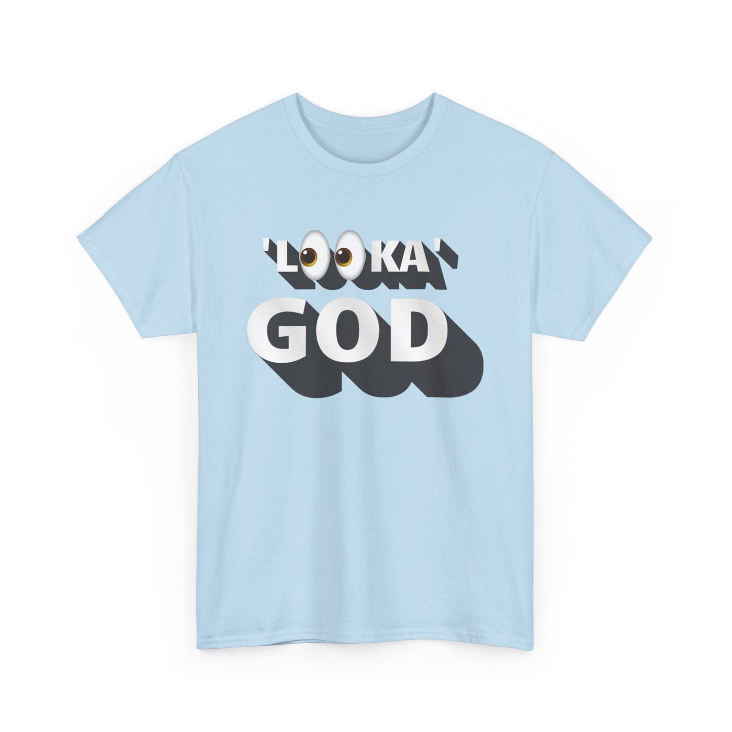 "Looka God" Unisex Cotton Tee - Stylish Faith Statement