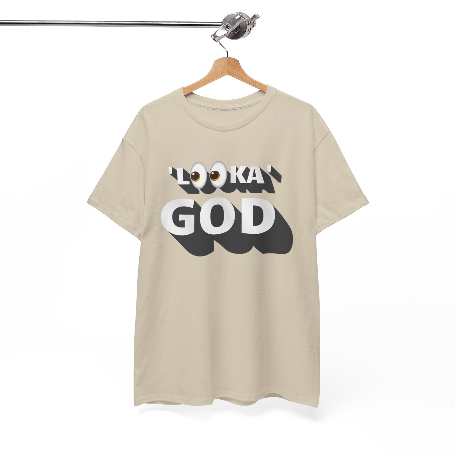 "Looka God" Unisex Cotton Tee - Stylish Faith Statement