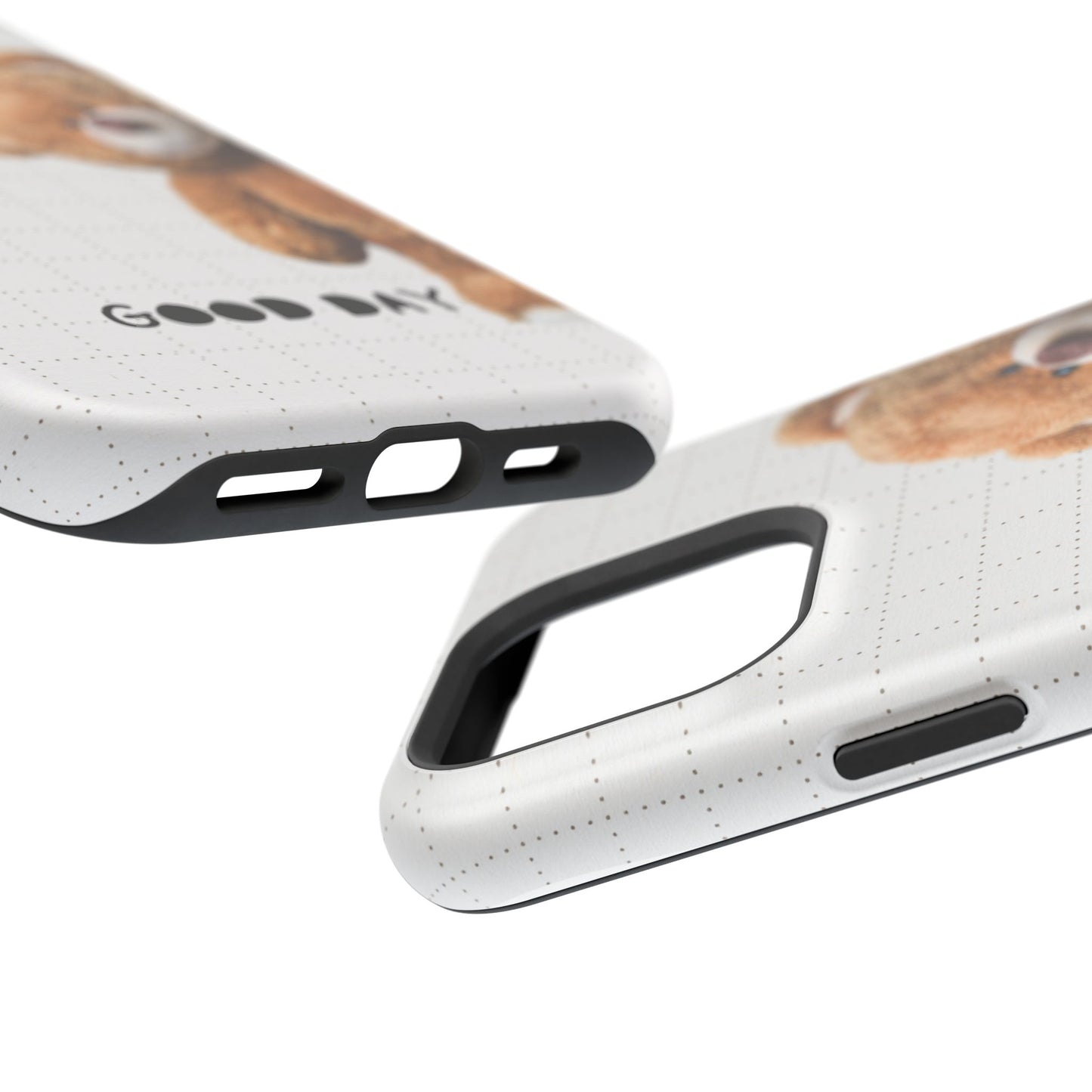 Good Day Teddy Bear MAGNETIC Phone Cases, Cute, Gift for Friends, Teddy Bear Lover's Case