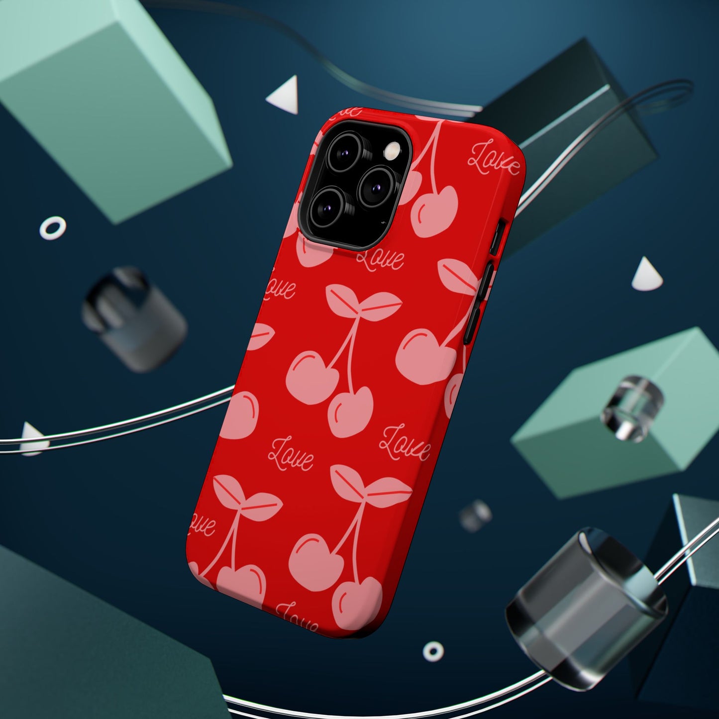 Cherry Love MAGNETIC Tough Cases, Cute Protection, Gift for Her, Valentine's Day