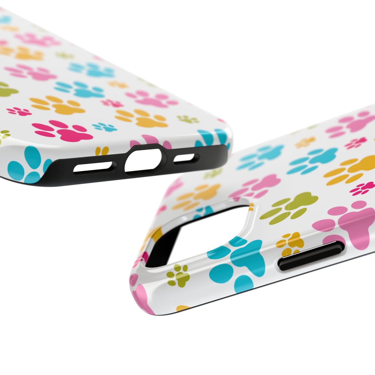 Colorful Pet Paw Print Tough Phone Case for Dog Loves for Iphone