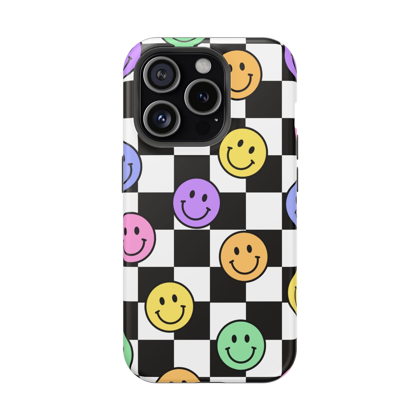 Colorful Smiley Face Phone Cases, Fun Magnetic Tough Cases, Cute Gifts for Teens and Kids, Trendy Accessories for Every Occasion, [...]