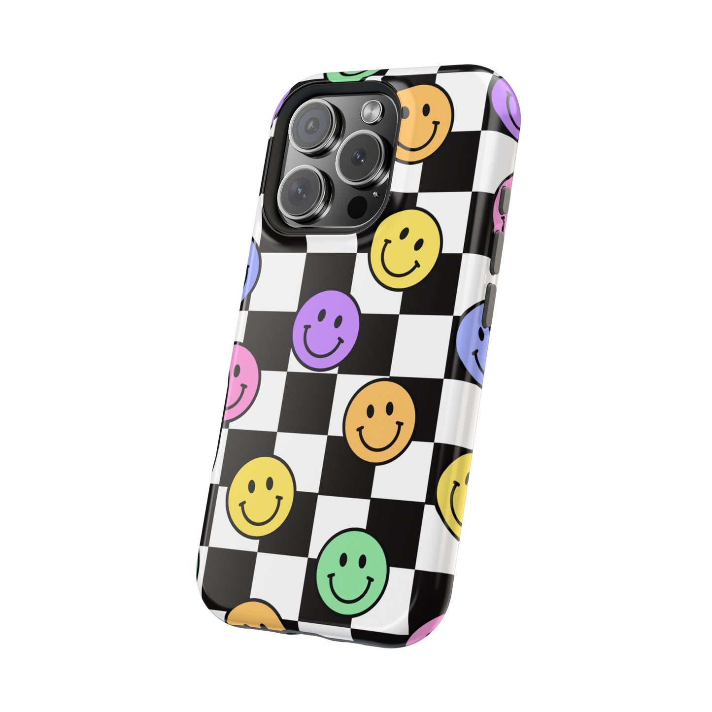 Colorful Smiley Face Phone Cases, Fun Magnetic Tough Cases, Cute Gifts for Teens and Kids, Trendy Accessories for Every Occasion, [...]
