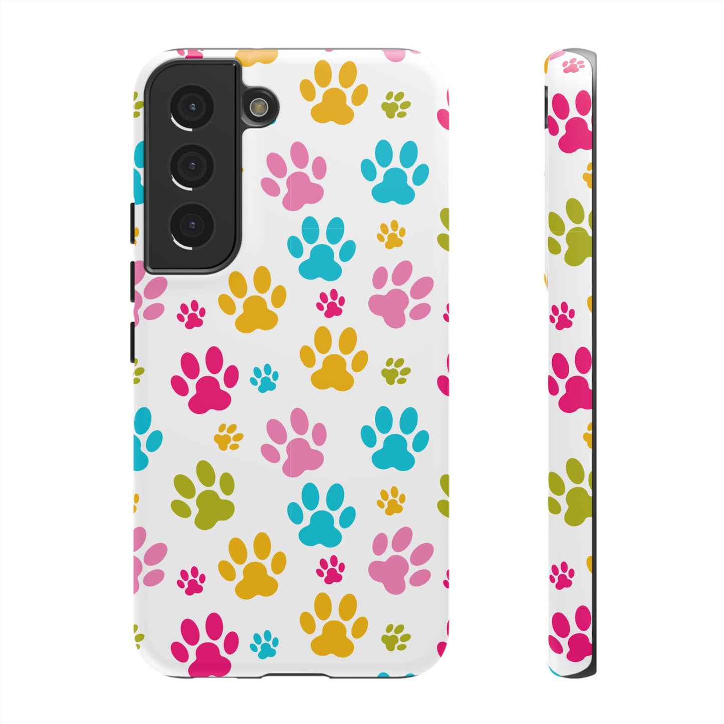 Colorful Pet Paw Print Phone Case for Dog Loves for Samsung