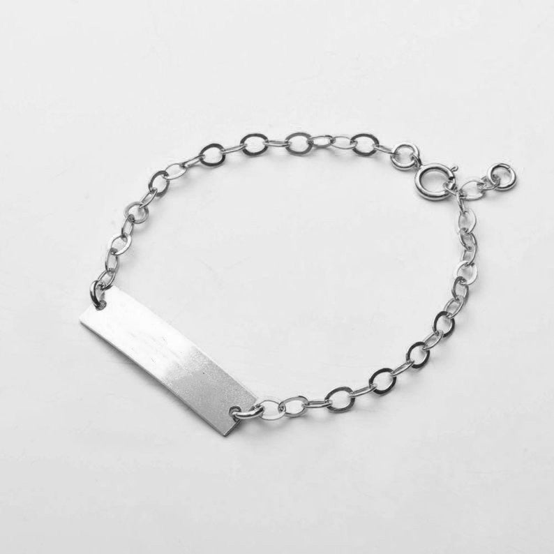 Child's Unique Personalized Stainless Steel Bracelet! - FREE Shipping