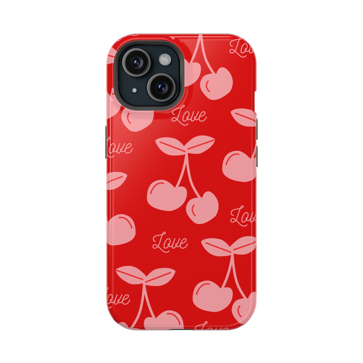 Cherry Love MAGNETIC Tough Cases, Cute Protection, Gift for Her, Valentine's Day
