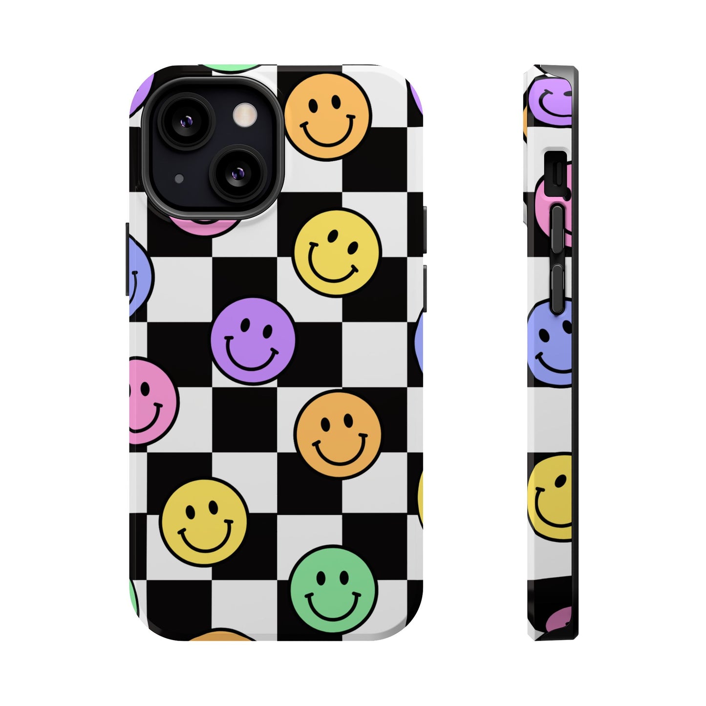 Colorful Smiley Face Phone Cases, Fun Magnetic Tough Cases, Cute Gifts for Teens and Kids, Trendy Accessories for Every Occasion, [...]