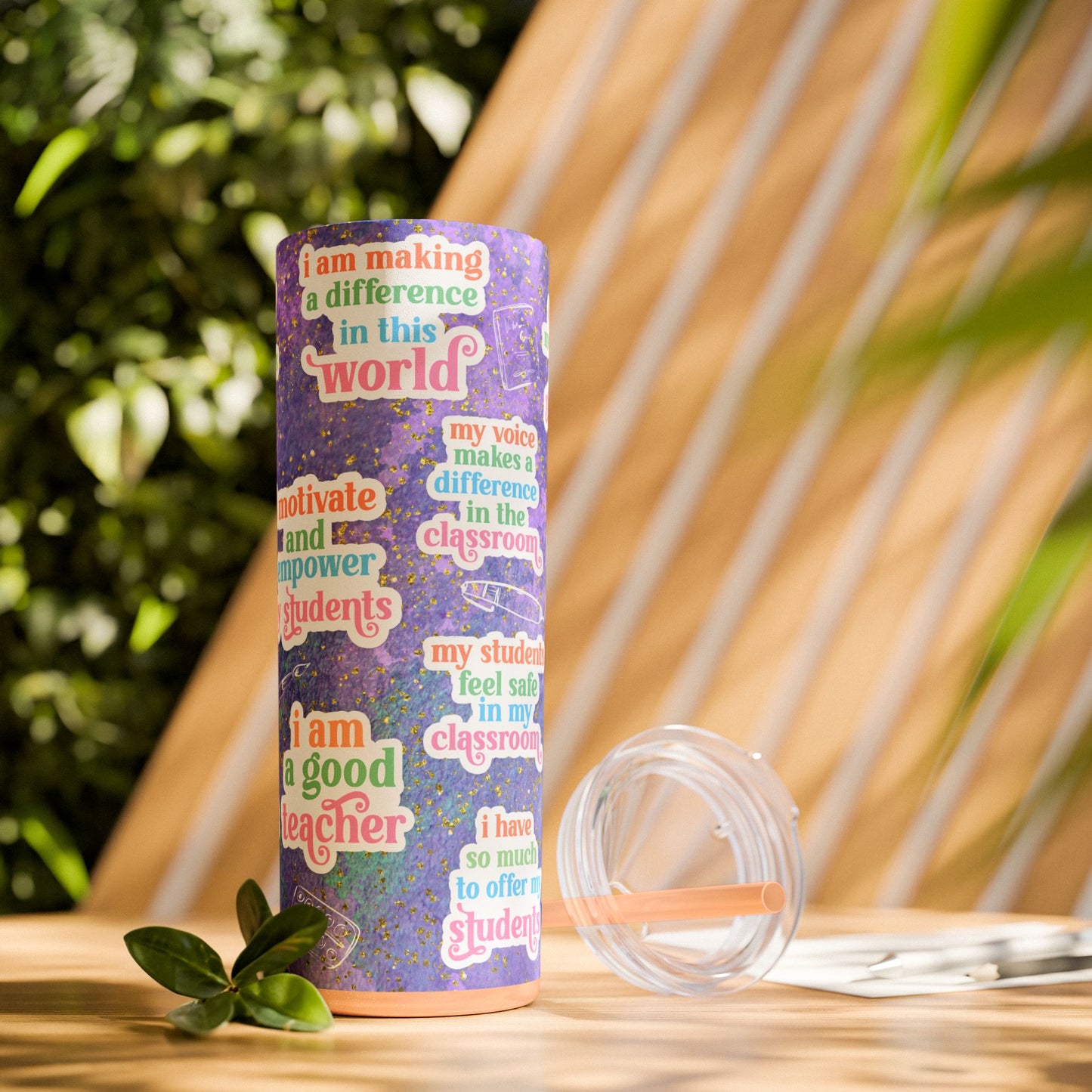 Teacher Daily Affirmation 20 oz Tumbler - Motivational