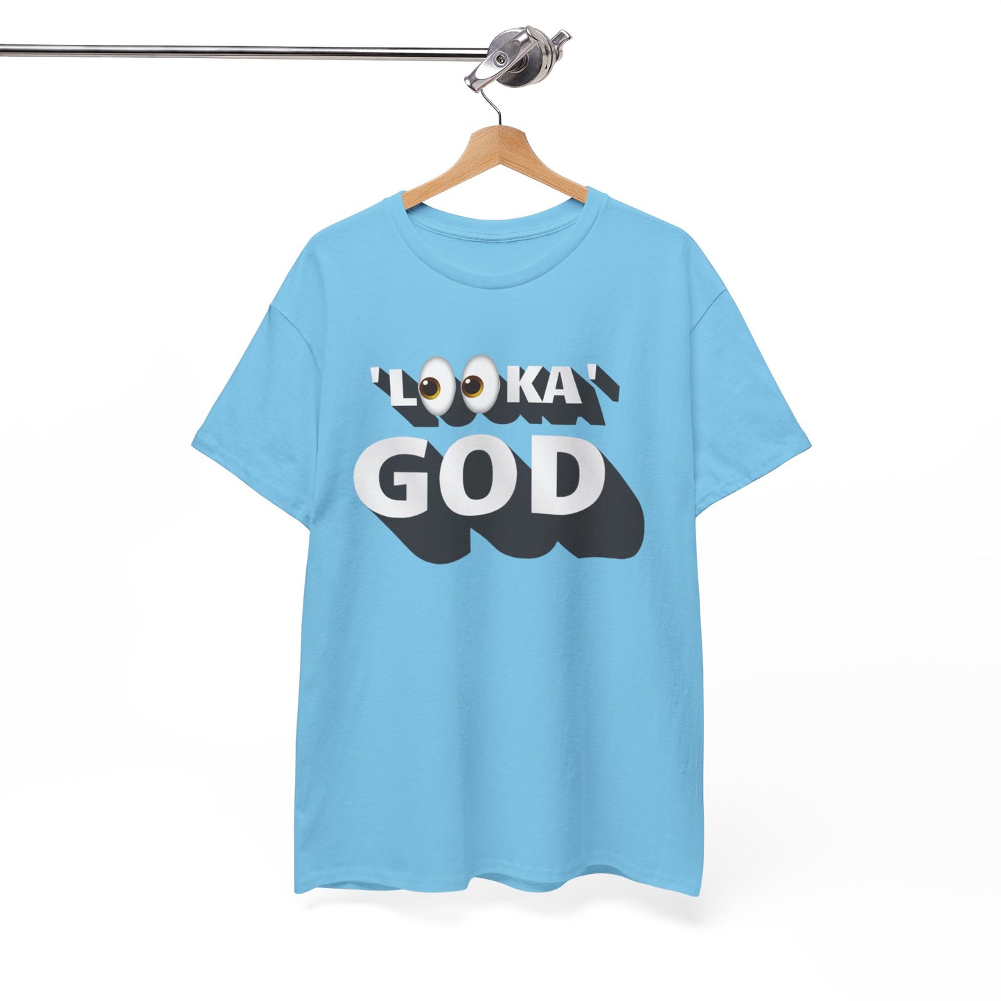 "Looka God" Unisex Cotton Tee - Stylish Faith Statement