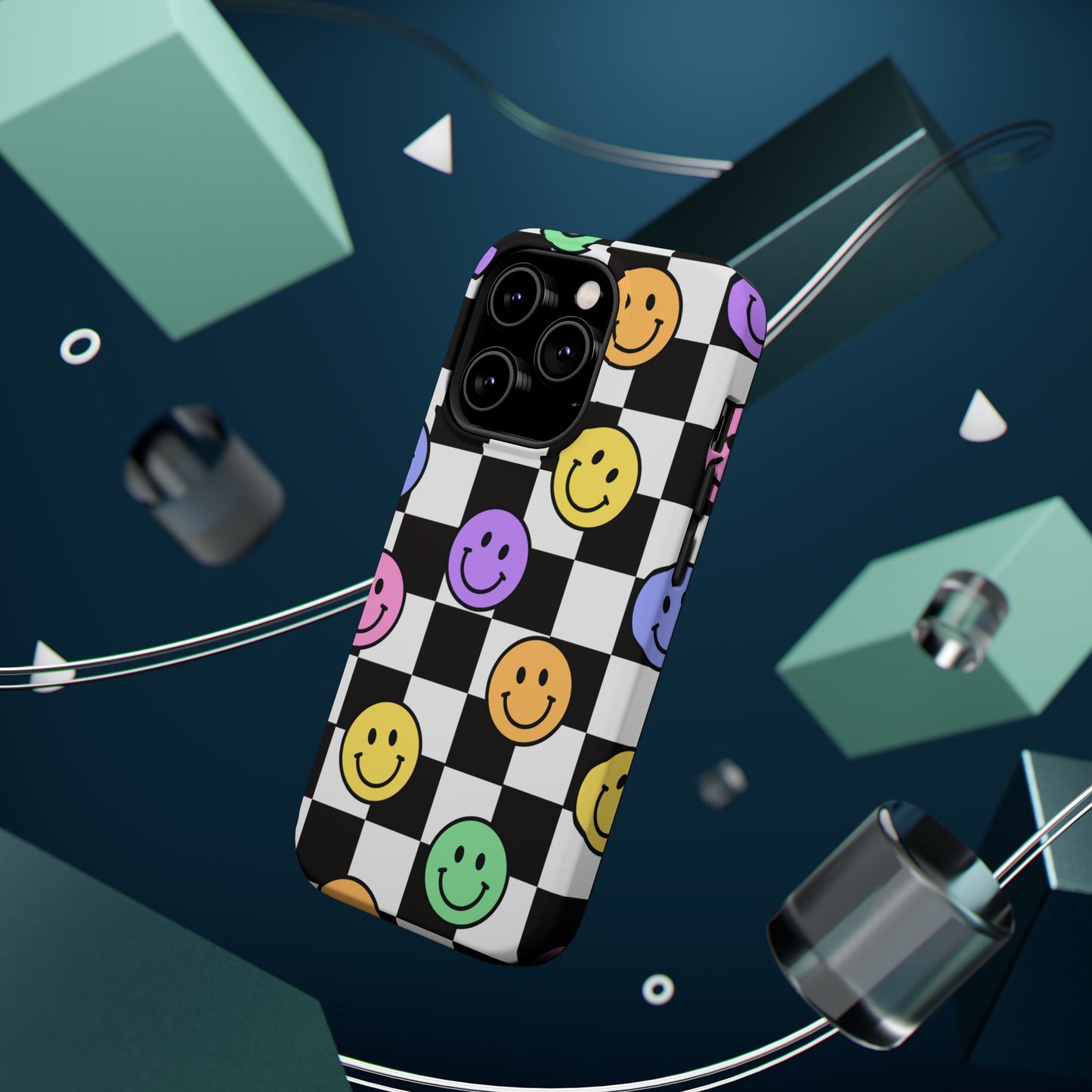 Colorful Smiley Face Phone Cases, Fun Magnetic Tough Cases, Cute Gifts for Teens and Kids, Trendy Accessories for Every Occasion, [...]