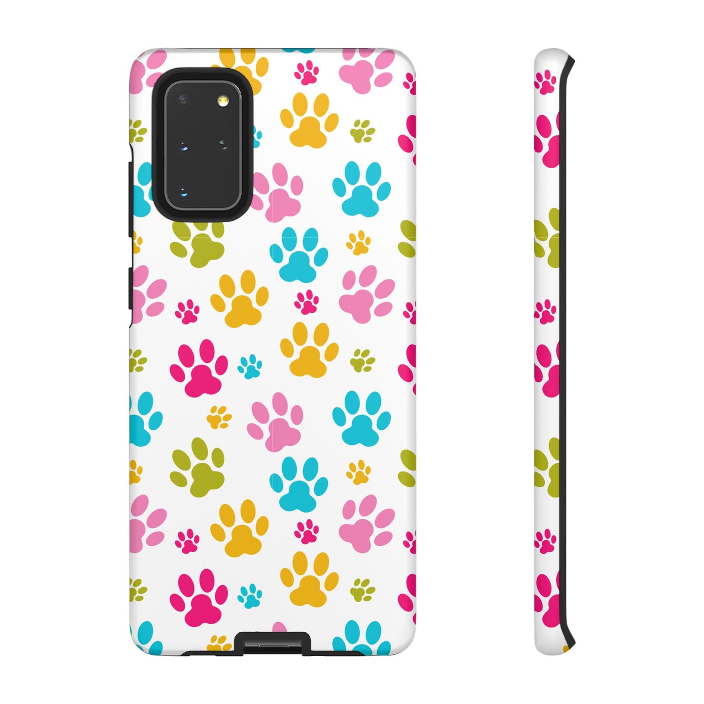 Colorful Pet Paw Print Phone Case for Dog Loves for Samsung