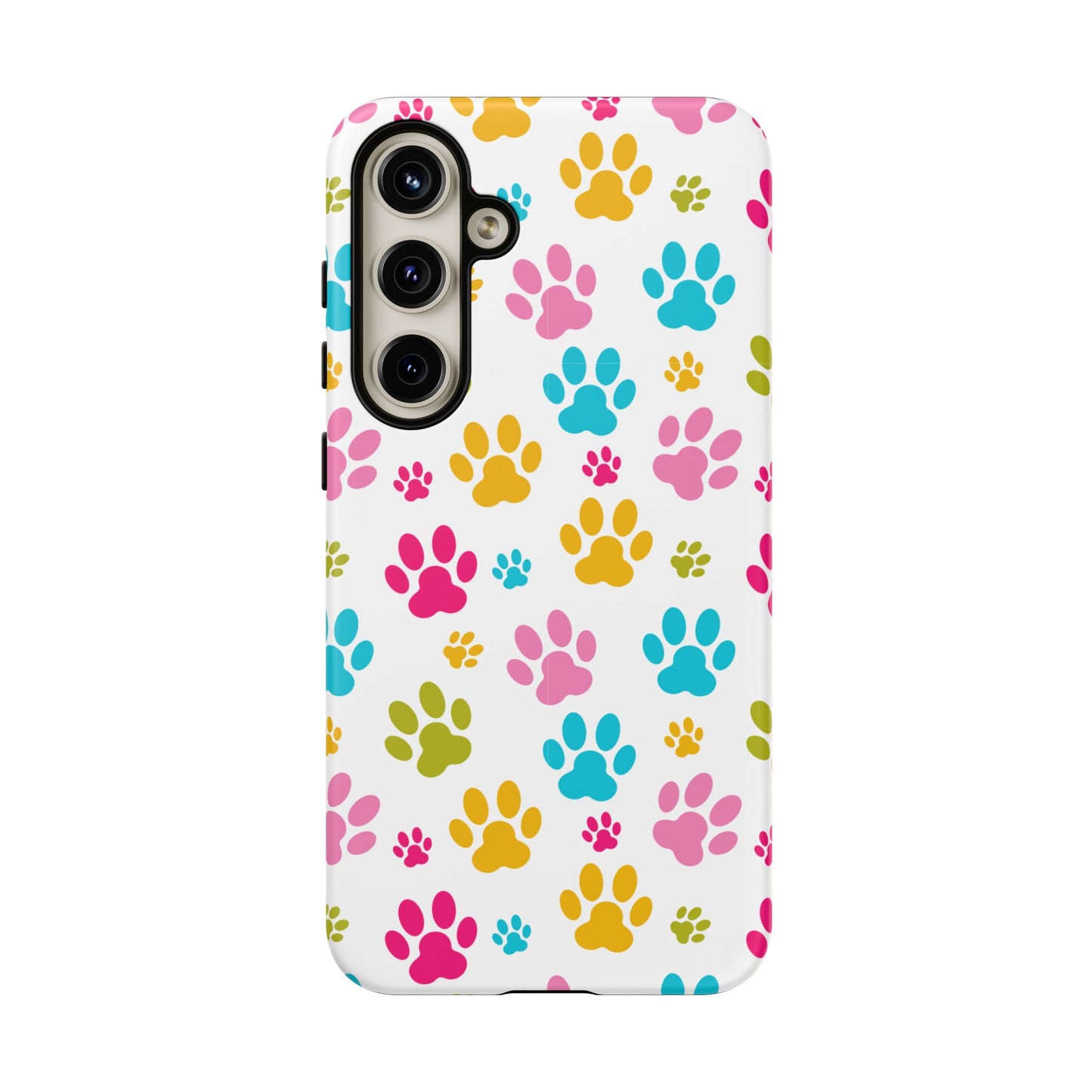 Colorful Pet Paw Print Phone Case for Dog Loves for Samsung