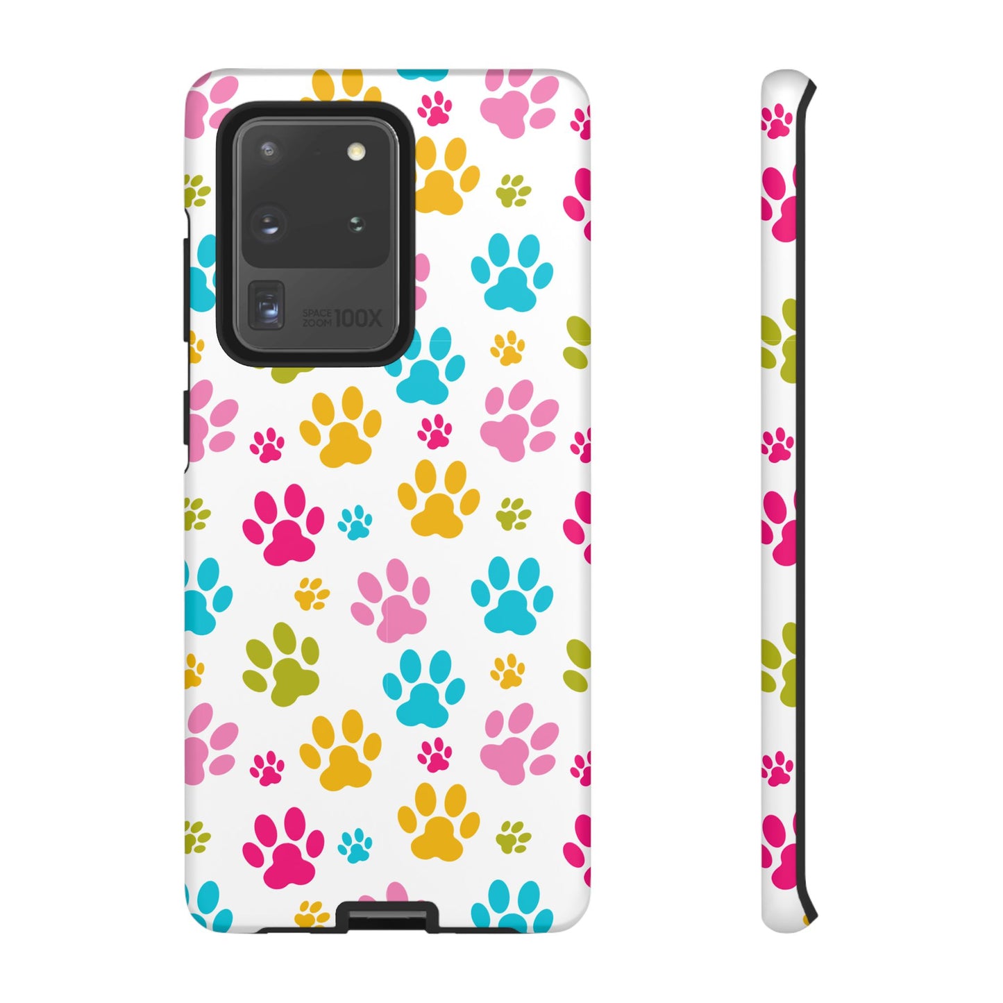Colorful Pet Paw Print Phone Case for Dog Loves for Samsung