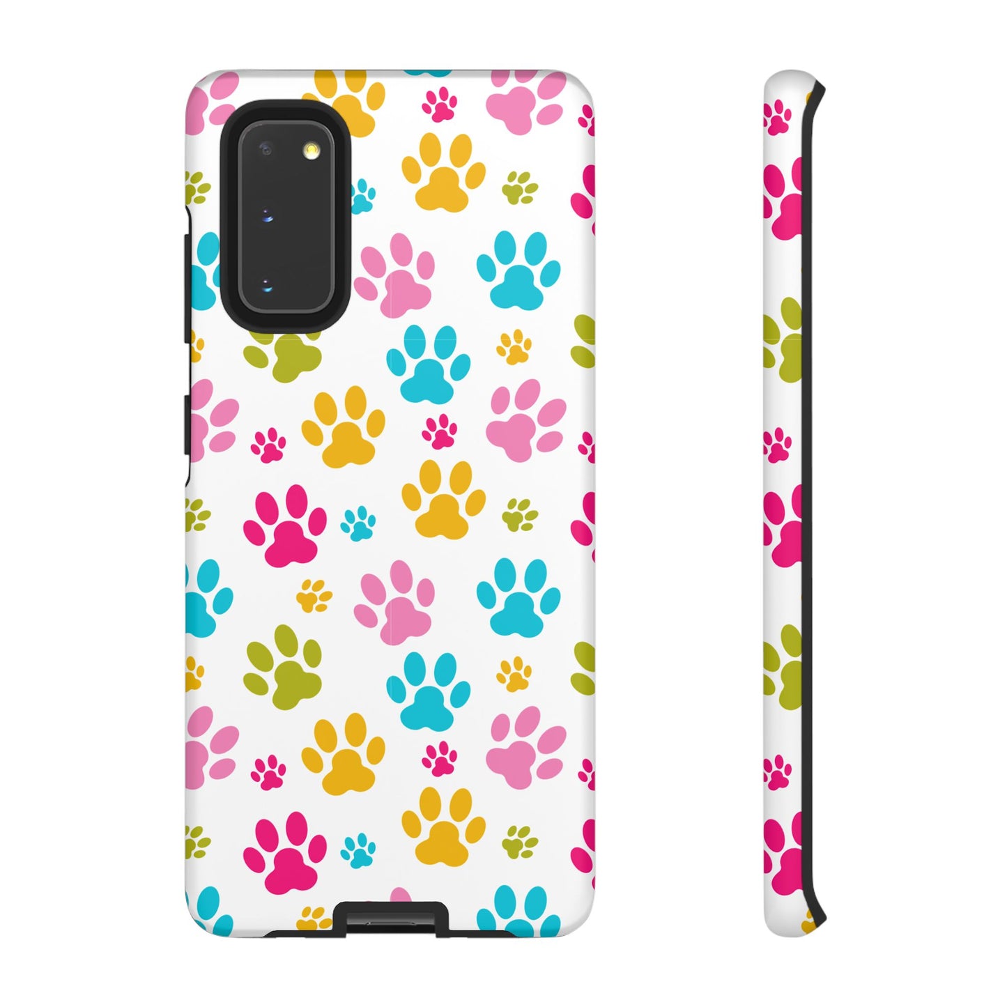 Colorful Pet Paw Print Phone Case for Dog Loves for Samsung