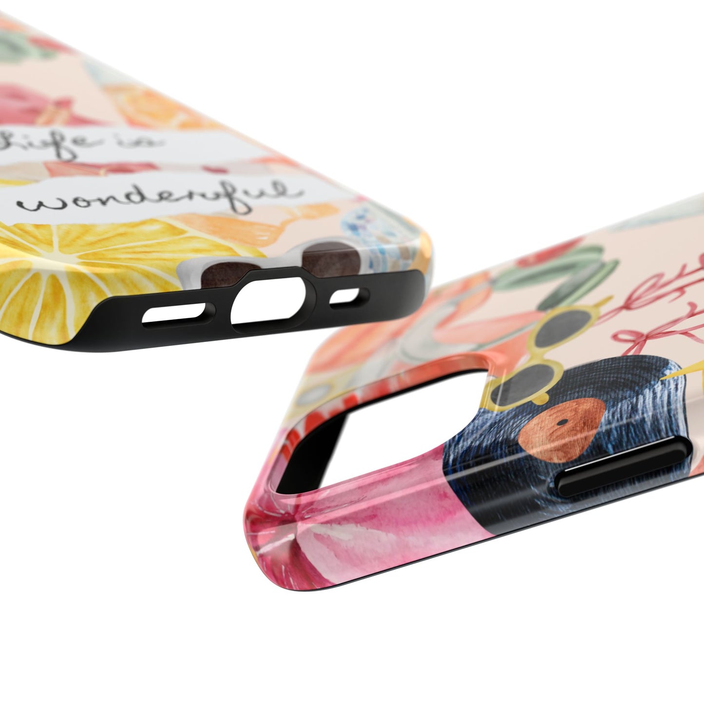 Life is Wonderful, Stylish Phone Cover, Cute Phone Accessory, Gift for Her, Summer Vibe Phone Case