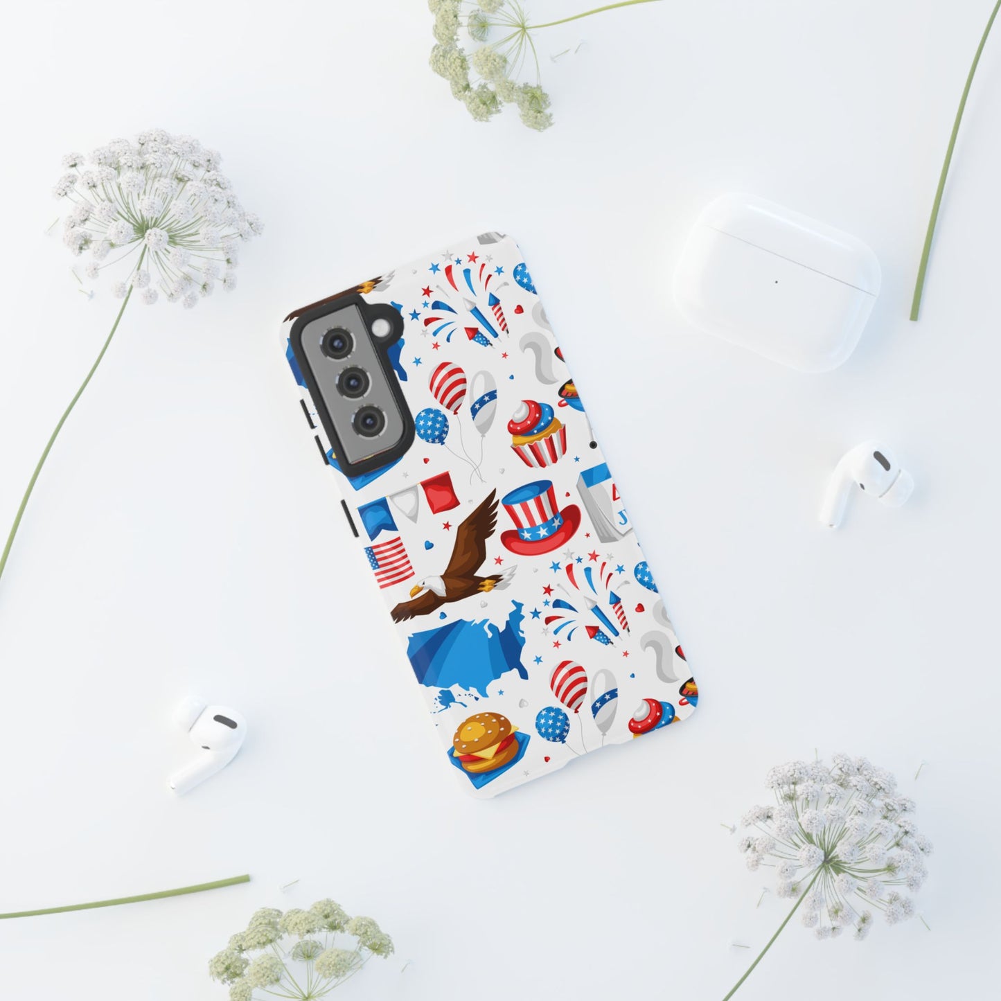 Patriotic  4th of July, Memorial Day, Independence Day Tough Phone Case for Samsung