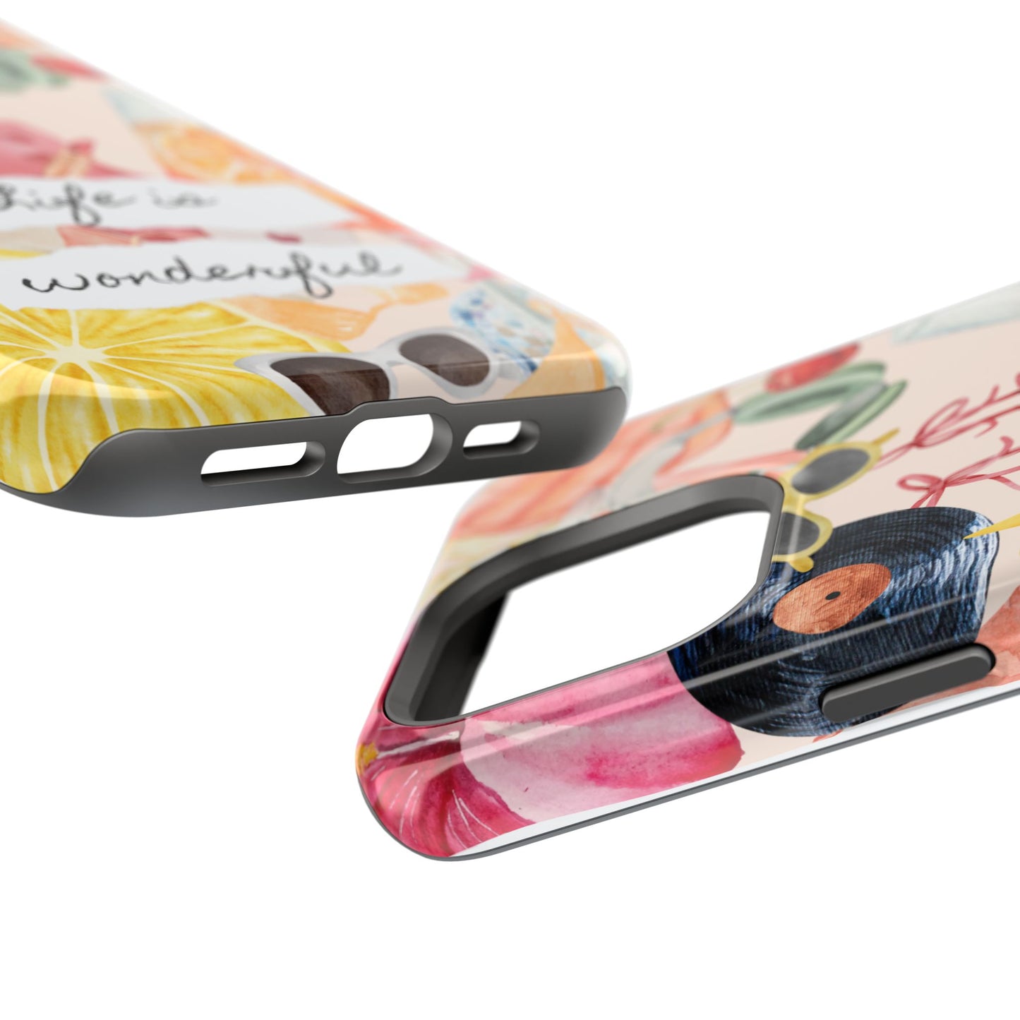 Life is Wonderful, Stylish Phone Cover, Cute Phone Accessory, Gift for Her, Summer Vibe Phone Case
